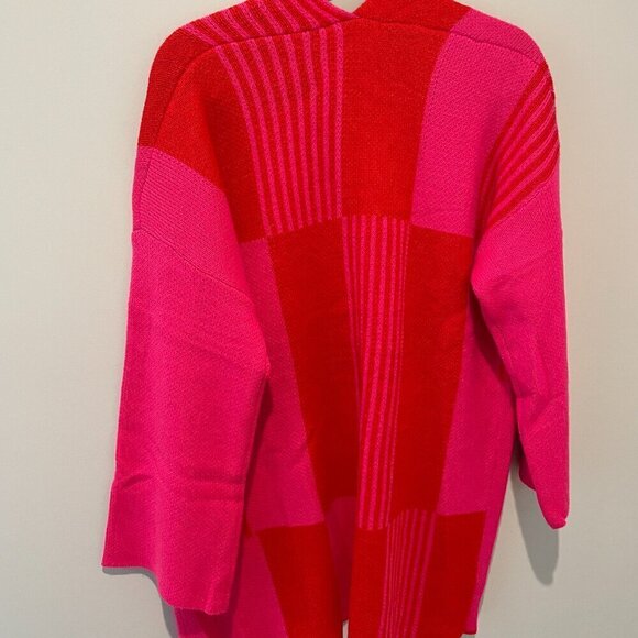 NWOT NEW &Merci Sweater | Oversized Cardigan | Color: Pink/Red | Size S/M - Picture 7 of 8